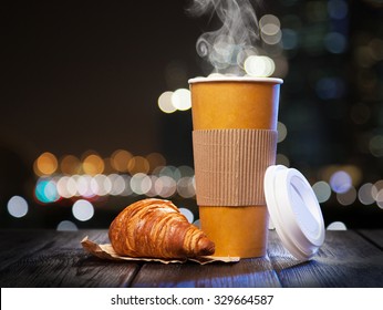 Takeaway Coffee In A Paper Cup