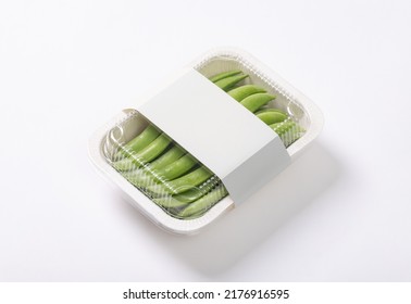 Takeaway Food Container Box Mockup With Vegetable And Fruit, Copy Space For Your Logo Or Graphic Design