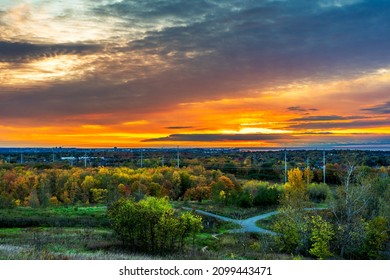 Taken During The Fall Season At The Rouge Toronto National Urban Park.