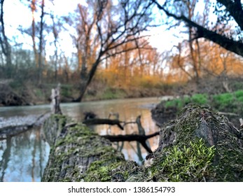 Taken In Lynchburg,TN. Calm Running Creek During Sunset.
