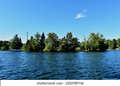 Taken On Spread Eagle Chain O' Lakes In Spread Eagle Wisconsin. Boat House Is On North Lake And Island Is On Bass Lake