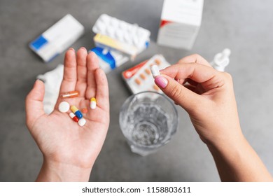 Taking Medikaments Pills For Medication