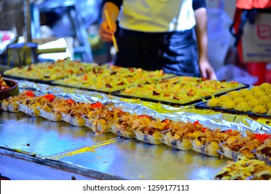 Takoyaki's Stand In The Yokosuka Mikoshi Parade.