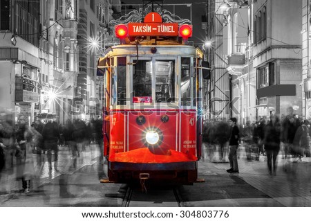 Taksim Istiklal Street. Istanbul, Turkey