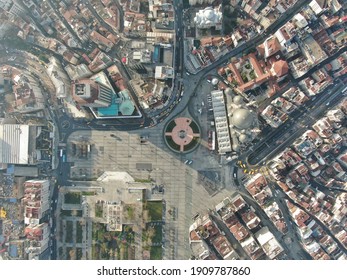 Taksim Square Aerial View, Newly Shot