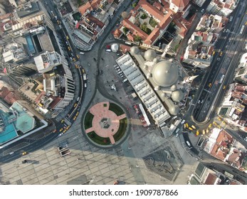 Taksim Square Aerial View, Newly Shot