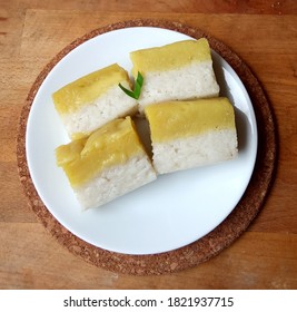 Talam Durian Cake Made From Sticky Rice And Durian Fruit, A Typical Indonesian Food