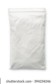 Talc Powder Bag Isolated On White