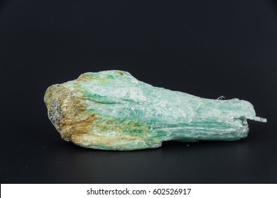 Talcum on black background from personal collection of Semi-precious stones and minerals - Shutterstock ID 602526917