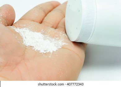 Talcum On Hand.