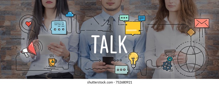 TALK and CHAT CONCEPT