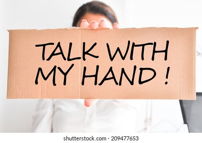 Talk My Hand: Imágenes, Fotos De Stock Y Vectores | Shutterstock