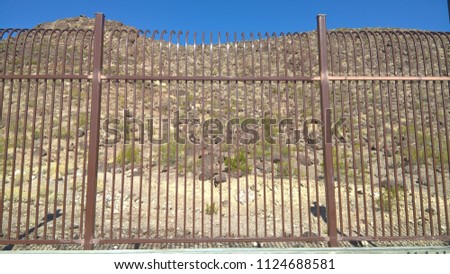 Tall Brown Steel Fence - w/Anti Climb