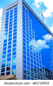 Tall Building With Glass Windows With A Photographer's Perspective On Avenida Paulista