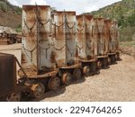 Tall Mining Equipment on Rail Wheels in Arizona 