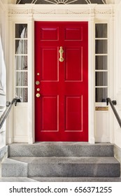 Tall Red Front Door