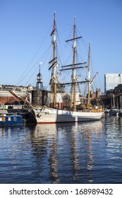 Tall Ship In Bristol Harbour UK