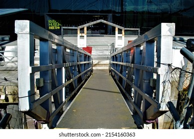 Tall Ship Gangway From Deck