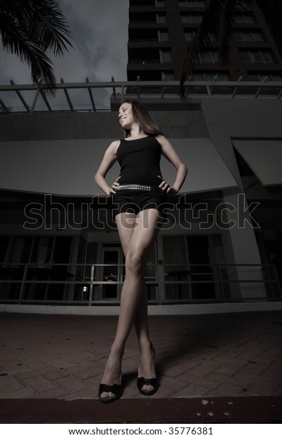 Tall and Restrained Leg Lady