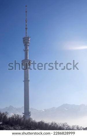 Similar – Berlin Alexanderplatz with television tower and world time clock in front of a blue sky