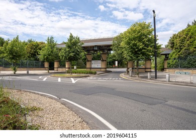 Tallaght, Dublin, Ireland, June 28th 2021. Front Entrance And Signage To Tallaght University Hospital