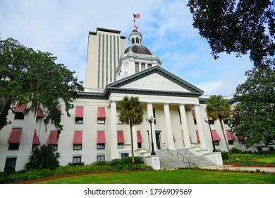 Tallahassee, FL /USA 11 13 2017: Florida state building at Tallahassee, Florida, USA