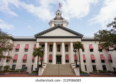 Tallahassee, FL, USA - February 18, 2022: Florida State Capitol Building Tallahassee USA
