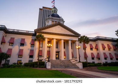 TALLAHASSEE, FL, USA - SEPTEMBER 7, 2020: State Capitol Building Tallahassee FL USA