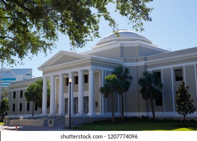 Tallahassee, USA - October 24, 2017: Tallahassee Florida Supreme Court buildings Florida USA.