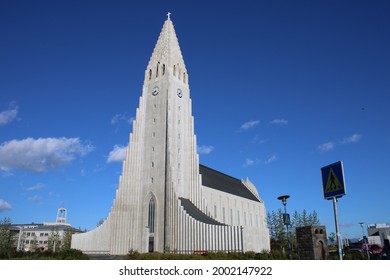 Hallgrímskirkja, Tallest Point In Rekyjavik, Iceland. 