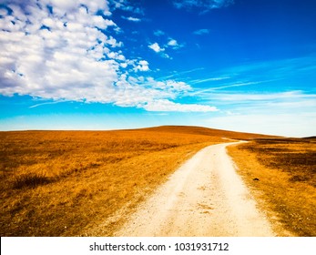 Tallgrass Prairie In The Fall In Kansas