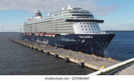   Tallinn, Estonia, 07-28-2022: Sea Passenger Port, Cruise Ships At The Pier