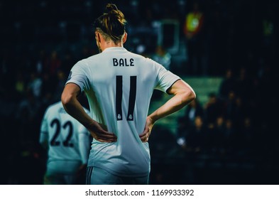 TALLINN, ESTONIA - 15 August, 2018: Gareth Bale During The Final 2018 UEFA Super Cup Match Between Atletico Madrid Vs Real Madrid At The A. Le Coq Arena Stadium, Estonia