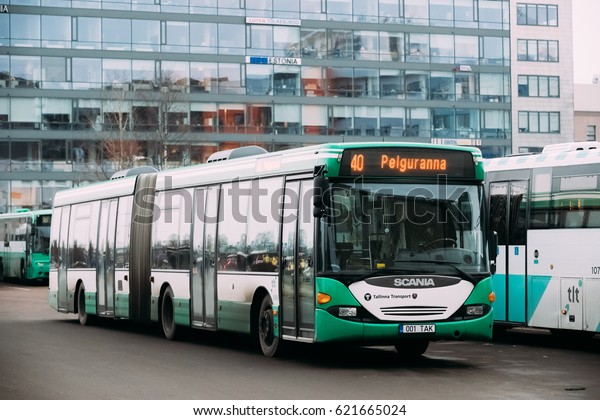 Tallinn Estonia December 2 2016 Bus Stock Photo Edit Now 621665024