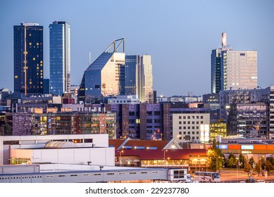 Tallinn, Estonia New City Skyline.