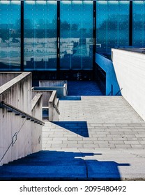 TALLINN, ESTONIA - Oct 29, 2015: Courtyard Of Kumu Art Museum In Tallinn, Estonia