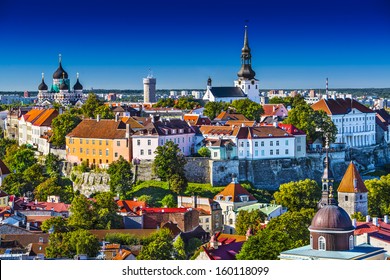 Tallinn, Estonia At The Old City.