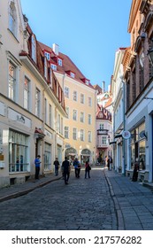 TALLINN, ESTONIA - SEP 8, 2014: Architecture in the Historical Centre of Tallinn, Estonia. It's part of the UNESCO World Heritage site - Shutterstock ID 217576282