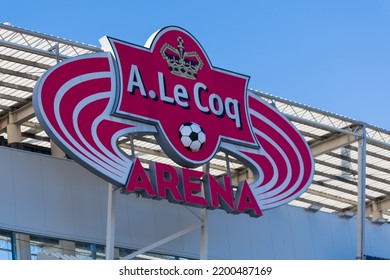 Tallinn, Estonia - September 10, 2022: A. Le Coq Arena - Largest Football Stadium In Tallinn.