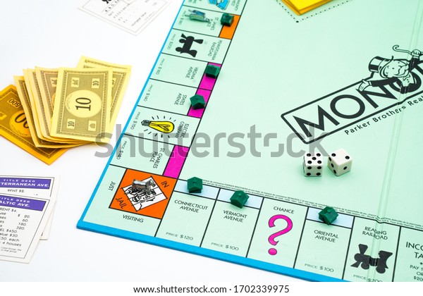 Tallinnestonia04112020 Monopoly Board Game Family Fun Stock Photo ...