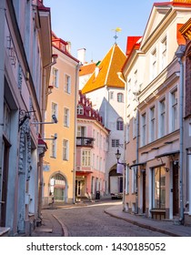 Tallinn,Estonia-04.20.2019: Tallinn old town streets. Estonia. - Shutterstock ID 1430185052