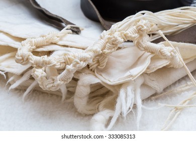 Tallit In Close Up (tzitzit)