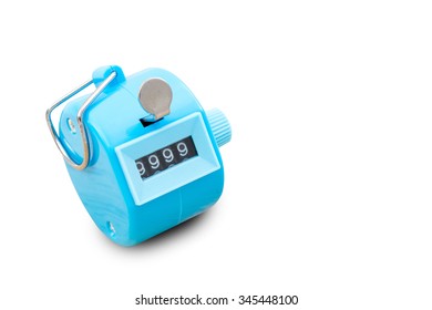 tally click counter on white