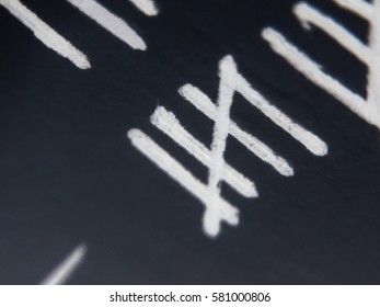 Tally marks - Macro view - Shutterstock ID 581000806