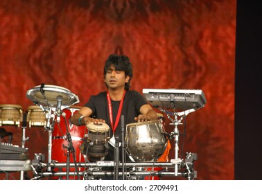 Talvin Singh Performing At Lovebox Festival Victoria Park London July 2005