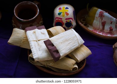 The Tamales On The Altar Of The Dead.