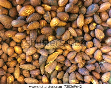 Tamari Almonds background