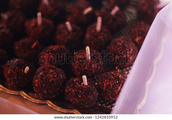 Tamarind Chili Candy Balls Popsicle Sticks Stock Photo Edit Now