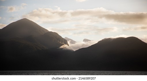 Tamatea Dusky Sound At Sunset Or Sunrise In Aotearoa New Zealand