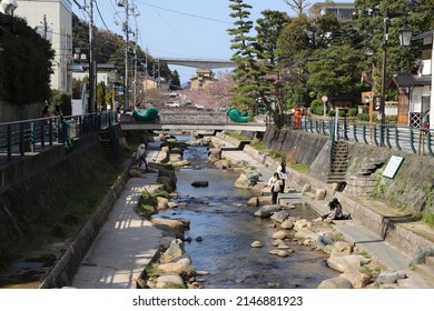 TAMATSUKURI, SHIMANE, JAPAN - MARCH 29, 2022: Tamatsukuri Onsen.